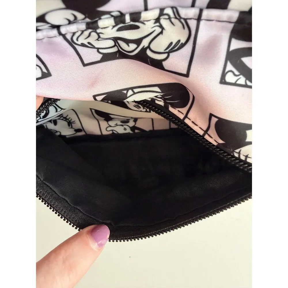 Disney Bioworld Minnie Mouse Mini Backpack Iridescent Pink Black White